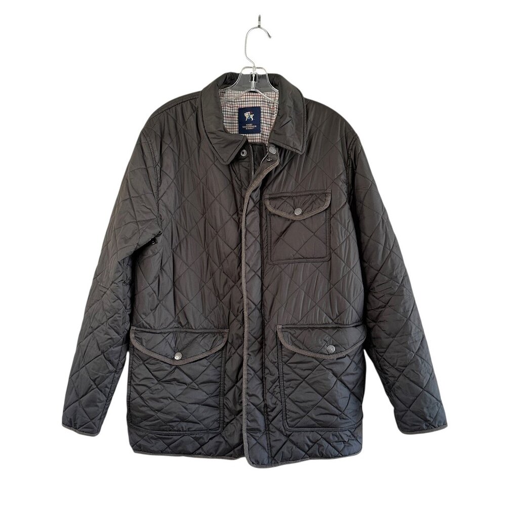 HART SCHAFFNER MARX Middlebury Quilted Field Barn Jacket in Brown